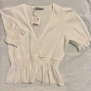 ASOS puff sleeve top